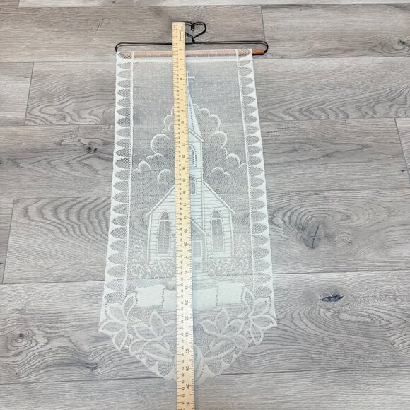 Decorative Lace Wall Door Art Hanging Tapestry Religious Country Church Motif - Picture 6 of 8